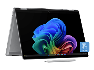 HP OmniBook X FlipNGAI 14-fm0047TU - 14" - Meteor silver (BN1V1PA) - Left facing