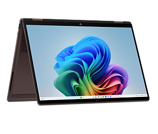 HP OmniBook X Flip 2-in-1 14 inch Laptop Next Gen AI 14-kc0023AU, Silver - 14" - Deep espresso aluminum (D4QU3PA)