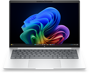HP EliteBook 8 G2i 14 inch Notebook Next Gen AI PC - 14-inch - Glacier silver aluminium (DN3S2AT) - Center facing
