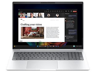 HP EliteBook 8 G1i 16 inch Notebook Next Gen AI PC - 16-inch - Glacier silver aluminium (C72Q7PT) - Center facing