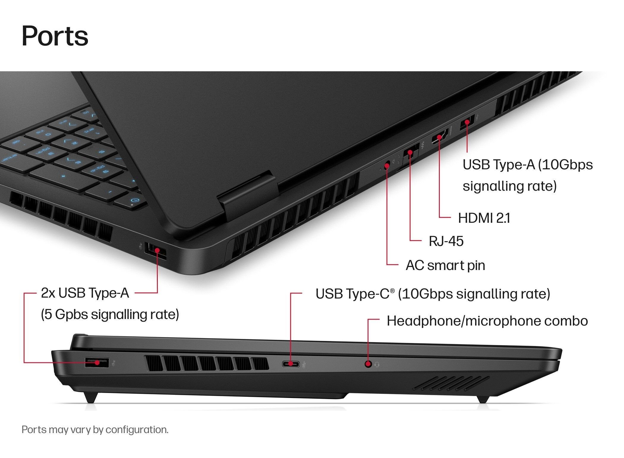 HyperX OMEN 16 inch Gaming Laptop PC 16-am2163TX, Black - 16" - Shadow black (E08Z5PA)