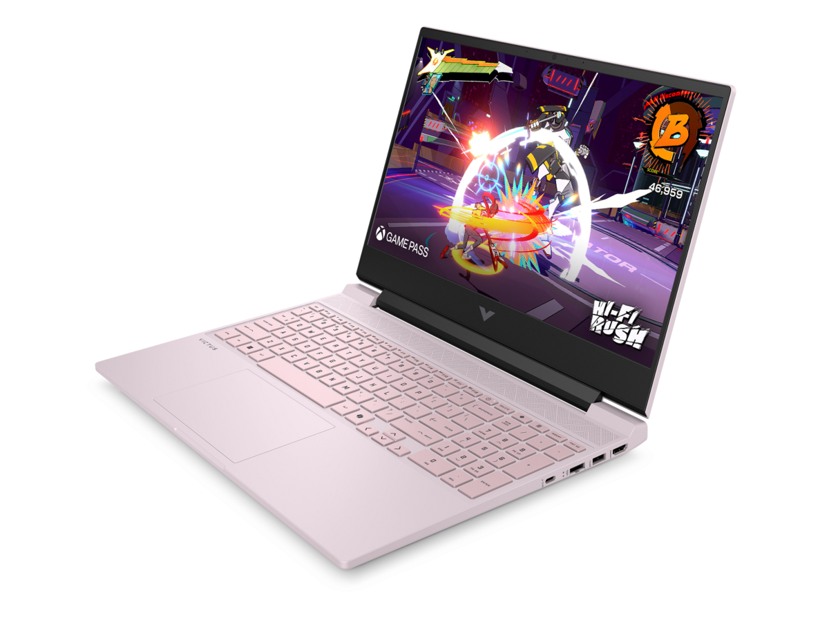 HP Victus 15.6 inch Gaming Laptop 15-fa2446TX, Pink - 15.6