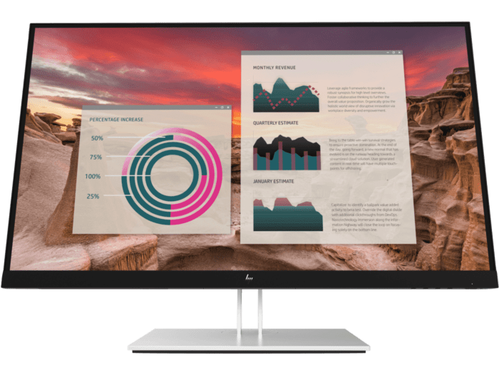 HP E27u G4 QHD USB-C Monitor - 27" (189T3AA) - Center facing