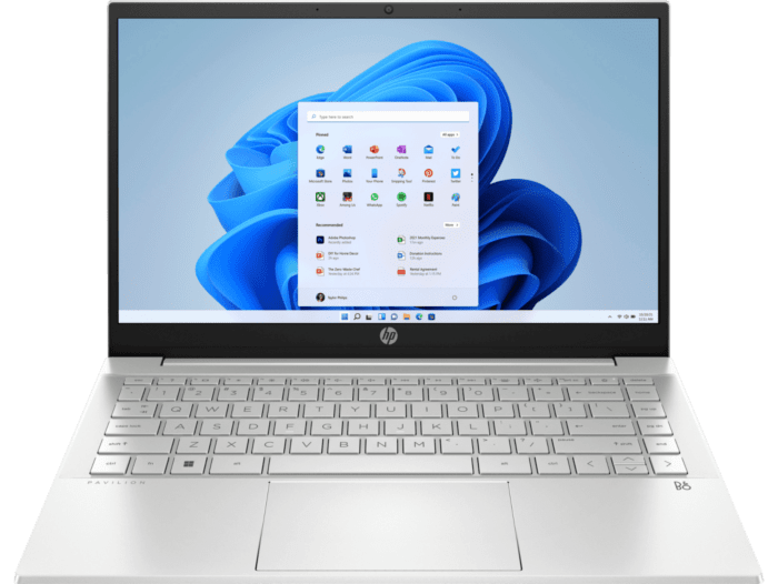 HP Pavilion Laptop 14-dv2005TX - 14-inch - Natural silver aluminum (6C2Z8PA) - Center facing