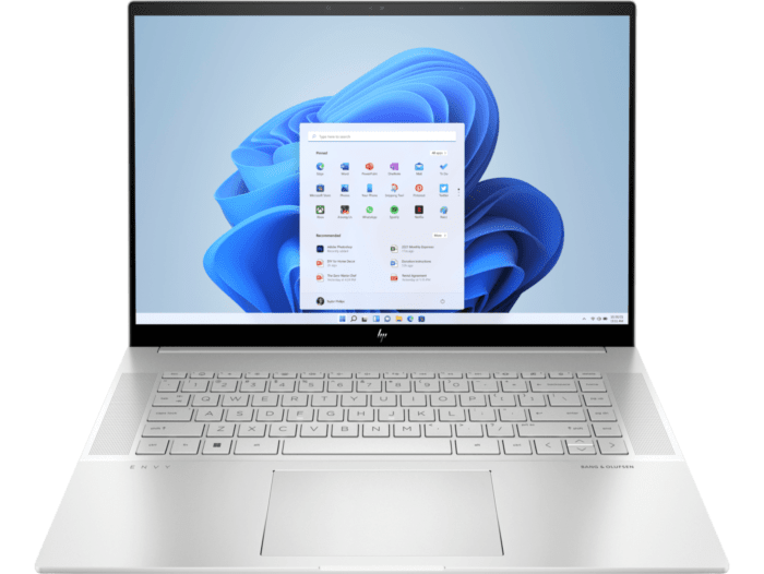 HP ENVY Laptop 16-h0005TX - 16-inch - Natural silver aluminum (6J966PA) - Center facing