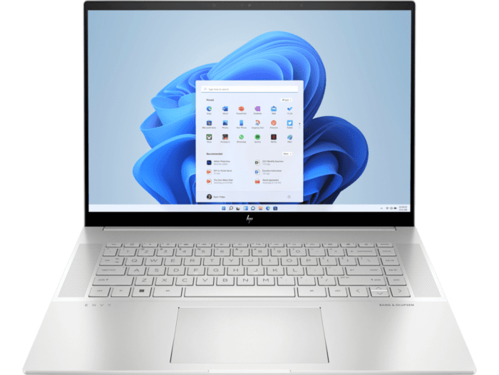 HP ENVY Laptop 16-h0007TX - 16-inch - Natural silver aluminum (6J968PA) - Center facing