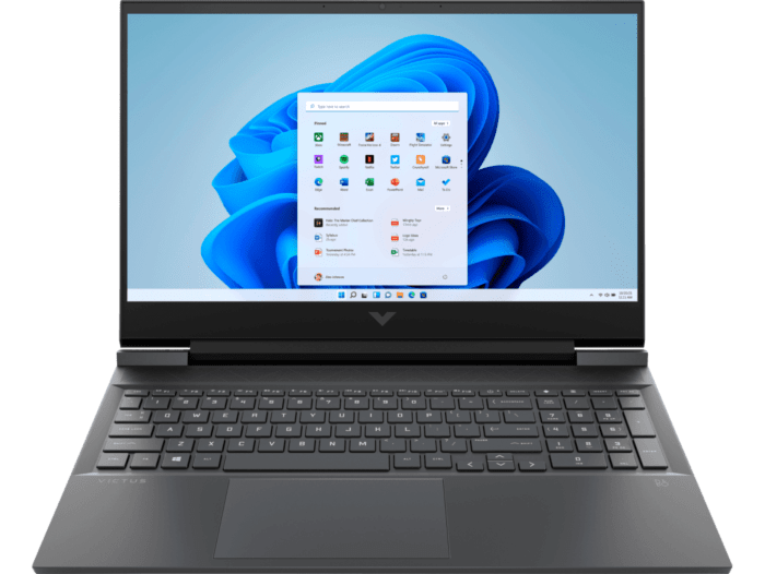 Victus by HP Laptop 16-d1070TX - 16.1-inch - Mica silver, dark chrome logo (6J9D9PA) - Center facing