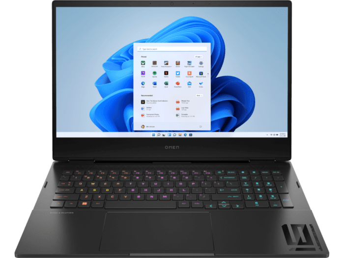  OMEN by HP Gaming Laptop 16-inch k0035TX - 16.1-inch - Shadow black cover and base, shadow black aluminum keyboard frame (6J9E4PA) - Center facing