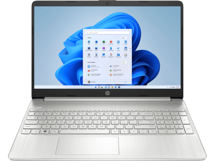 HP Laptop 15s-fq5115TU - 15.6-inch - Natural silver (6P6Q6PA) - Center facing
