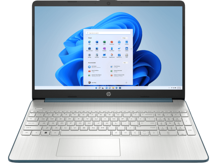 HP Laptop 15s-eq3062AU - 15.6-inch - Spruce blue cover and base, natural silver keyboard frame (787N1PA)