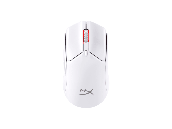 HyperX Pulsefire Haste 2 Mini - Wireless Gaming Mouse (White) (7D389AA) - Center facing