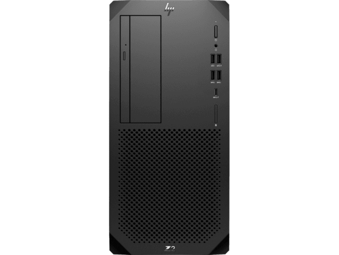 HP Z2 Tower G9 Business Desktop PC Workstation - Not Applicable - Black (8D0G1PA) - Center facing