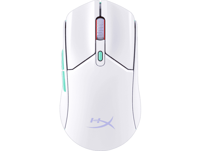 HyperX Pulsefire Haste 2 Core Wls - Gaming Mouse (Wht/Grn/Pur) (8R2E7AA)