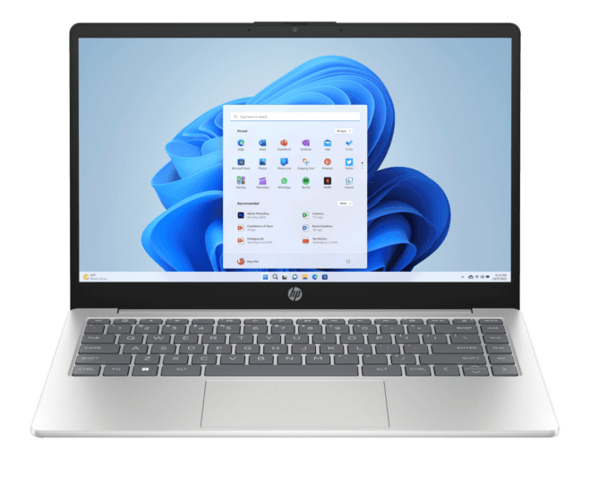 HP Laptop 14-ep0308TU - 14-inch - Natural silver (BA1Y5PA) - Center facing