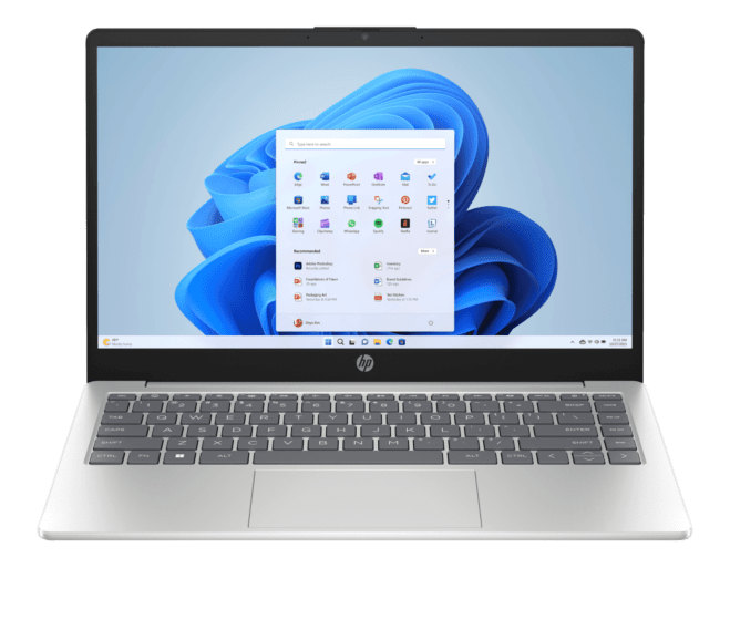 HP Laptop 14 inch 14-em0226AU, Silver - 14-inch - Natural silver (BA2C8PA) - Center facing