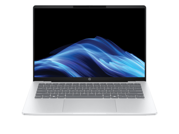 HP OmniBook 5 Laptop 14 inch Next Gen AI 14-he0039QU, Silver - 14-inch - Glacier silver aluminum (C7RK1PA)