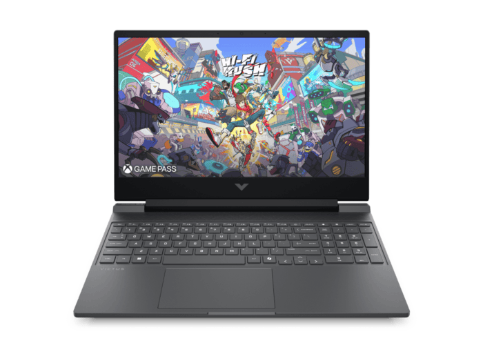 Victus Gaming Laptop 15-fa2609TX - 15.6" - Mica silver, black chrome logo (D86ZXPA) - Center facing