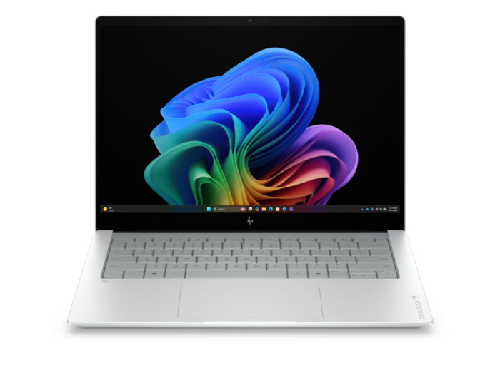 HP OmniBook X Laptop Next Gen AI 14-ka0072TU - 14" - Glacier silver aluminum (DP7X4PA) - Center facing