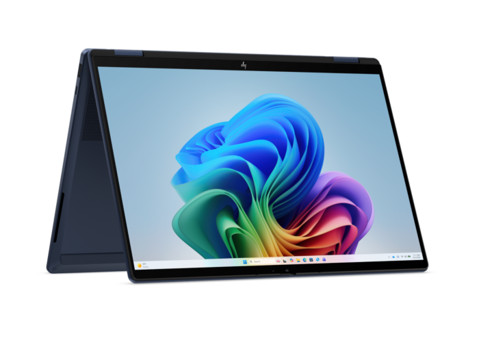 HP OmniBook X Flip 2-in-1 Laptop Next Gen AI 14-kc0063AU - 14" - Atmospheric blue aluminum (DP7Y3PA) - Center facing