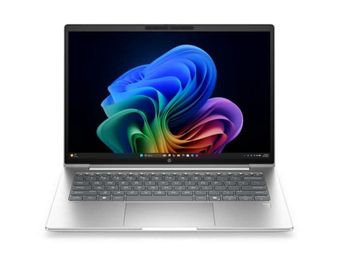 HP ProBook 4 G2i 14 inch Notebook AI PC - 14-inch - Pike silver aluminum (DU5B2AT) - Center facing