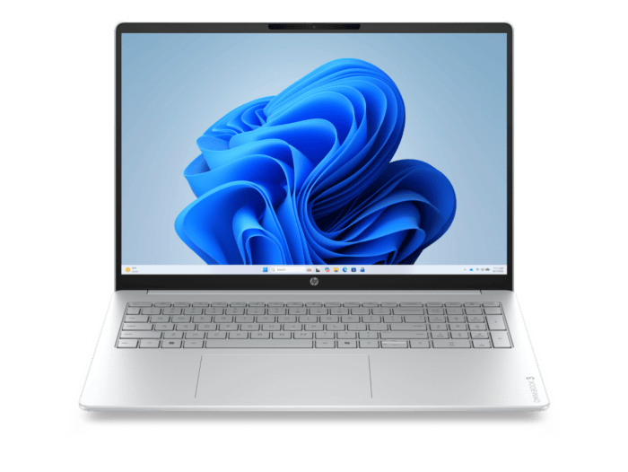HP OmniBook 3 Laptop Next Gen AI 16-bs0048TU - 16" - Glacier silver cover and keyboard frame, canvas gray base (E06LSPA) - Center facing