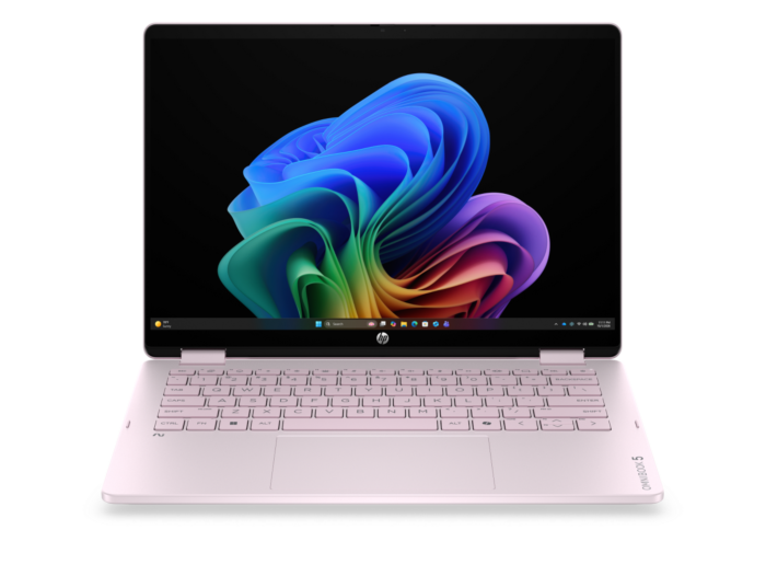 HP OmniBook 5 Flip 2-in-1 Laptop Next Gen AI 14-km0051TU - 14" - Powder pink (E0GD0PA) - Center facing