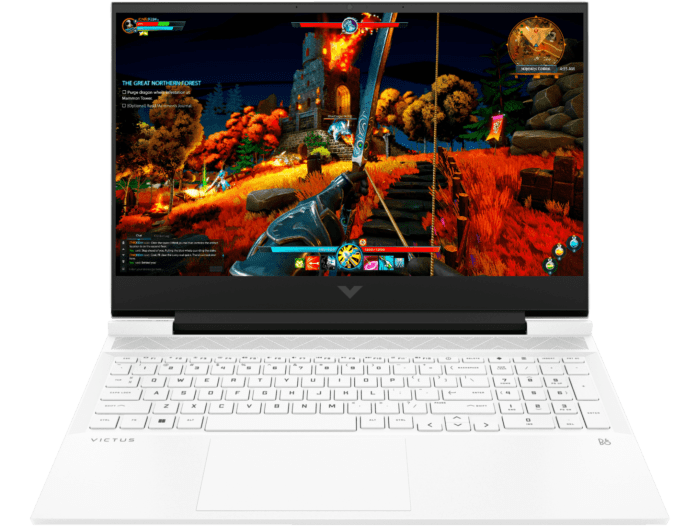 Victus by HP Laptop 16-d0325TX - 16.1-inch - Ceramic white, black chrome logo (7Q736PA)