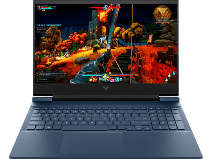 Victus by HP Laptop 16-d0299TX - 16.1-inch - Performance blue, chrome logo (7Q728PA)