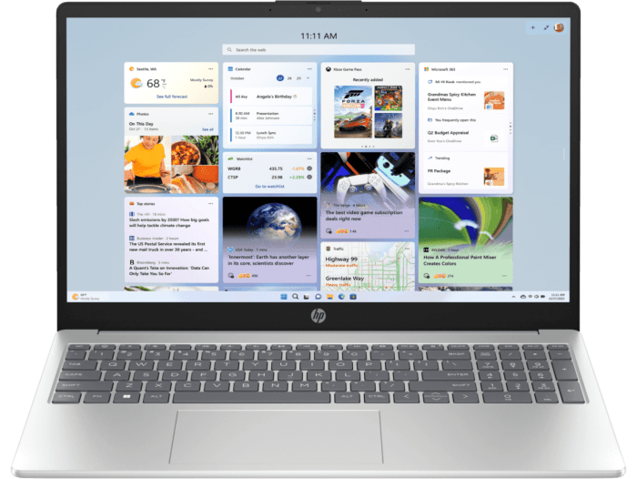 HP 15.6 inch Laptop 15-fd0907TU, Silver - 15.6-inch - Natural silver (D36RCPA)