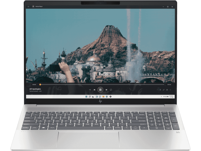 HP Pavilion Plus Laptop 16 inch ab0011TX, Silver - 16-inch - Natural silver aluminum (95S66PA)