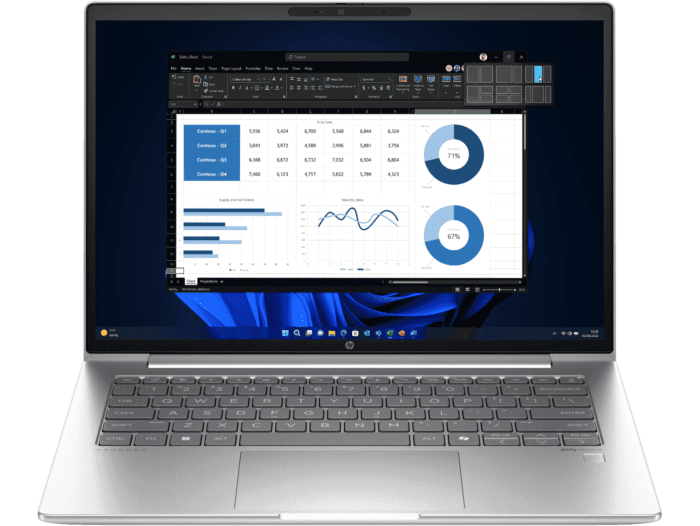 HP ProBook 440 14 inch G11Business Laptop, Silver + HP 3y Premium+ Onsite w/Telemetry Notebook + HP Wireless Mouse 200 - 14-inch - Pike silver (A5KE7PT-BN1)