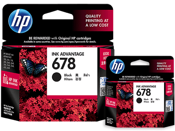 HP 678 Black \u0026 Black Twin Pack Original 