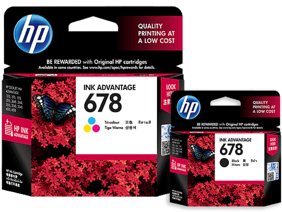 HP 678 Black \u0026 Tri-color Combo Pack 