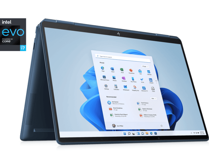 HP Spectre x360 2-in-1 Laptop 14-ef0001TU - 13.5-inch - Nocturne blue aluminum, celestial blue accents (6D843PA)