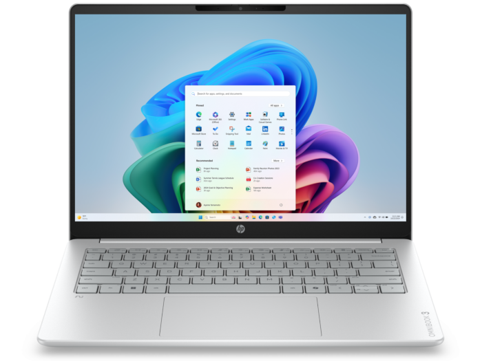 HP OmniBook 3 14 inch Laptop Next Gen AI 14-hz0063QU, Silver - 14" - Glacier silver (E07GVPA)