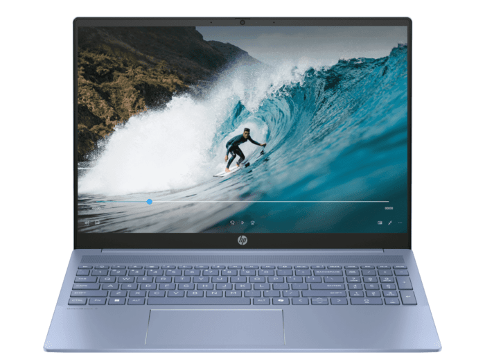 HP OmniBook 5 16 inch Next Gen AI 16-ag1022AU, Blue - 16" - Sky blue (BN2U0PA) - Center facing