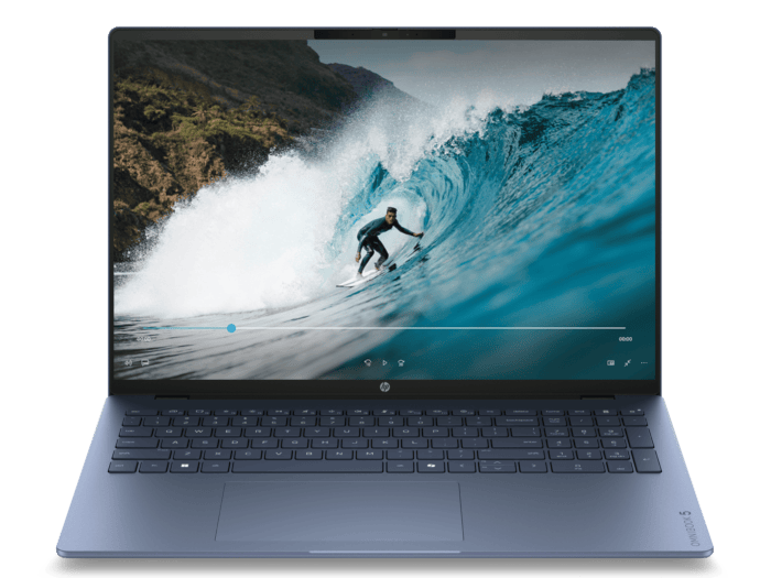HP OmniBook 5 Laptop Next Gen AI 16-bp0058AU - 16" - Starlit blue aluminum (E0GL9PA) - Center facing