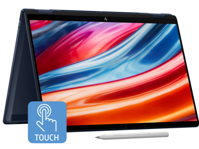 HP OmniBook X Flip 14 inch 2-in-1 Laptop Next Gen AI 14-fm0109TU, Blue - 14-inch - Atmospheric blue aluminum (C5AB8PA)