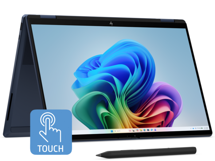 HP OmniBook X Flip 2-in-1 Laptop Next Gen AI 14-kb0085TU - 14" - Atmospheric blue aluminum (DP7X5PA) - Center facing