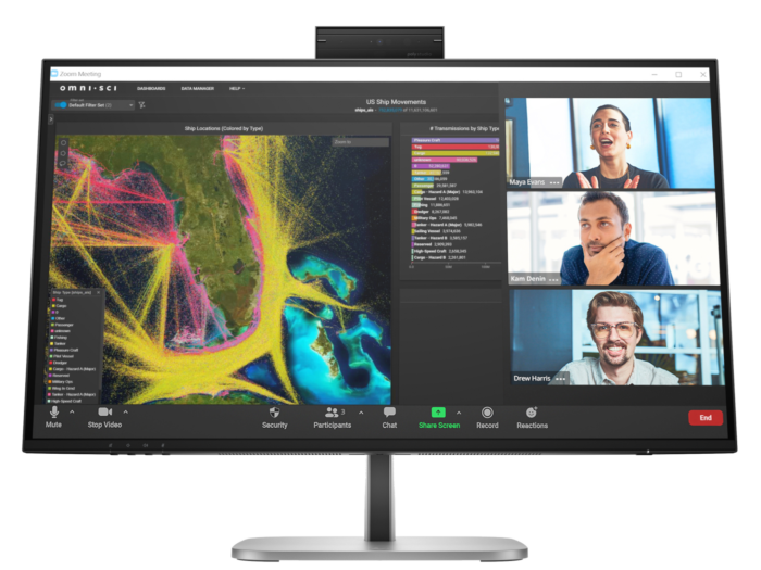 HP Series 5 Pro 27 inch QHD USB-C Conferencing Monitor - 527pm - 27" (9E0Y9UT) - Center facing