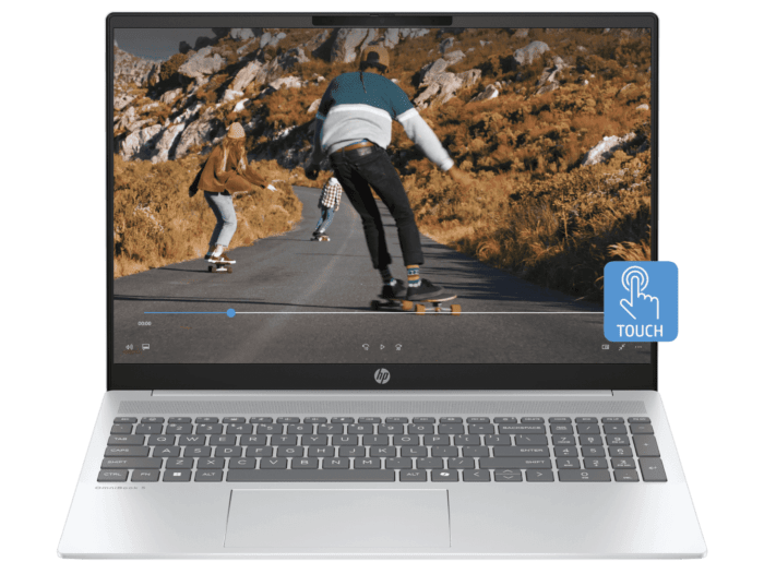 HP OmniBook 5 Laptop AI 16 inch 16-af1022TU, Silver  - 16" - Glacier silver aluminum (BN2T7PA)