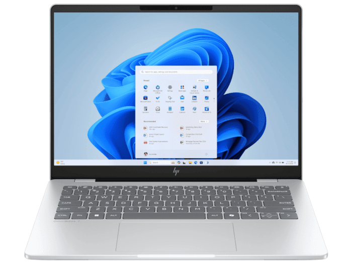 HP OmniBook 7 AI 14 inch 14-fr0008TU, Silver  - 14" - Glacier silver (BN1V5PA)