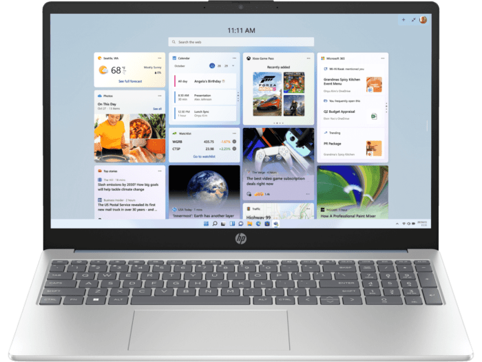 HP Laptop 15-fd0670TU - 15.6-inch - Moonlight blue cover, natural silver base and keyboard frame (C5HC6PA) - Center facing