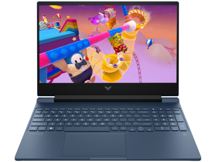 HP Victus 15.6 inch Gaming Laptop 15-fb3227AX, Blue - 15.6-inch - Performance blue, chrome logo (CV9T5PA)