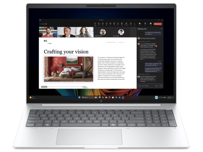 HP EliteBook 8 G1i 16 inch Notebook Next Gen AI PC - 16-inch - Glacier silver aluminium (C72Q8PT) - Center facing