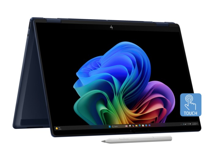 HP OmniBook X Flip 14 inch 2-in-1 Laptop Next Gen AI 14-fm0109TU, Blue - 14-inch - Atmospheric blue aluminum (C5AB8PA)