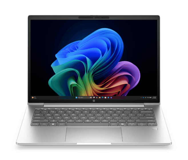 HP ProBook 4 G2i 14 inch Notebook Next Gen AI PC, Silver - 14-inch - Pike silver aluminum (DF4Z5AT) - Center facing