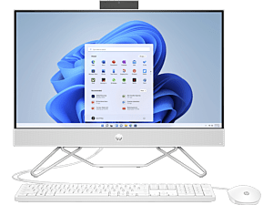 HP 23.8 inch All-in-One Desktop 24-cb0029d - 23.8-inch - Starry white (70B76PA)