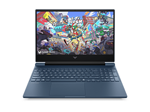 HP Victus Gaming Laptop 15-fa2608TX, Blue - 15.6" - Performance blue, chrome logo (D86ZYPA)